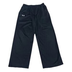 Under Armour Storm Youth XL Sweat Pants Fleece Lined Loose Fit Black